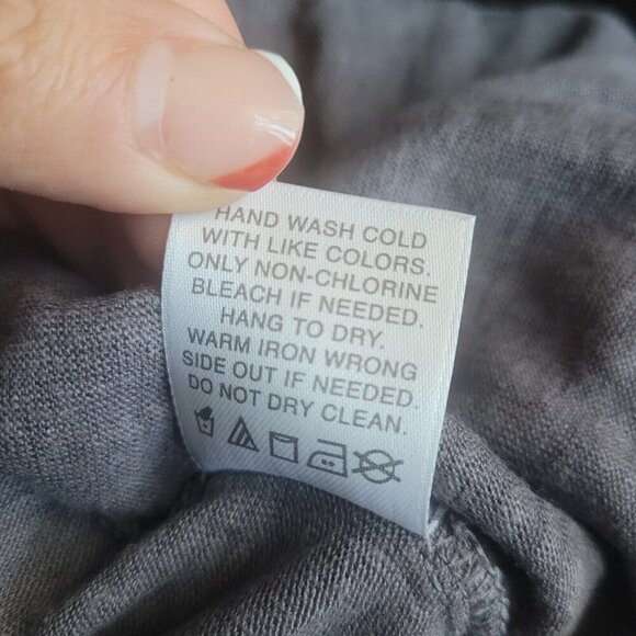 Nordstrom Classiques Entrier 100% Linen Cardigan Sweater Size Medium Belted - Picture 7 of 11